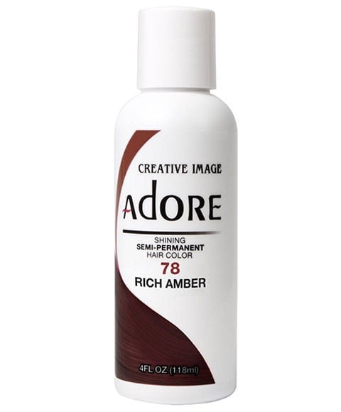 ADORE SHINING SEMI PERMANENT HAIR COLOR RICH AMBER 
