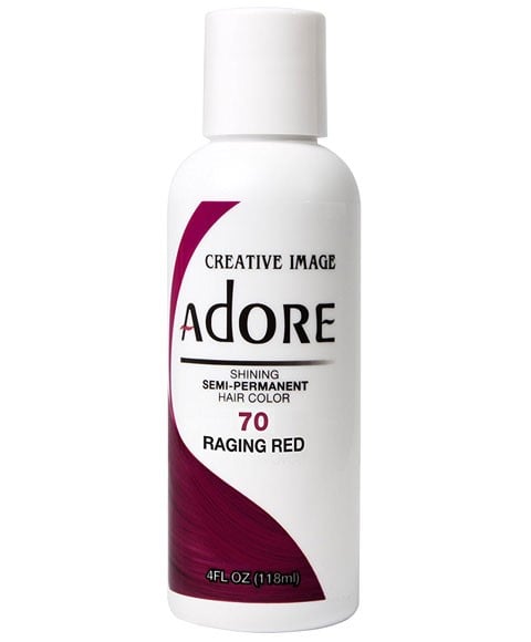 ADORE SHINING SEMI PERMANENT HAIR COLOR RAGING RED 