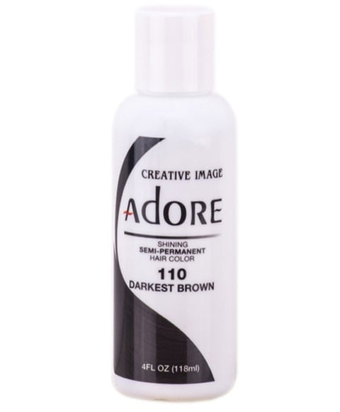ADORE SHINING SEMI PERMANENT HAIR COLOR DARKEST BROWN 