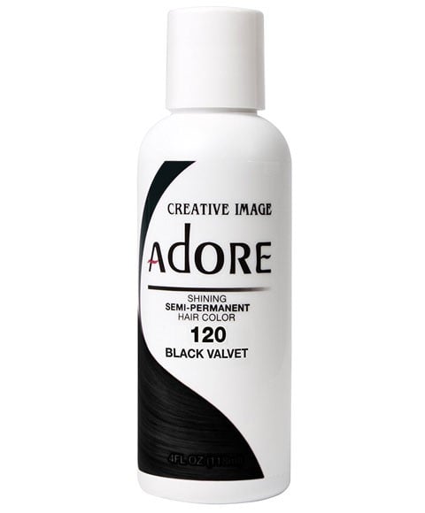 ADORE SHINING SEMI PERMANENT HAIR COLOR BLACK VELVET 