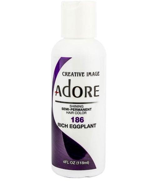 ADORE SHINING SEMI PERMANENT HAIR COLOR RICH EGGPLANT 