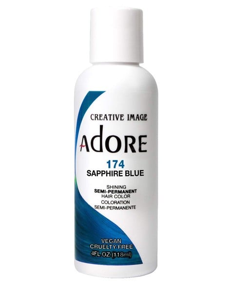ADORE SHINING SEMI PERMANENT HAIR COLOR SAPPHIRE BLUE 