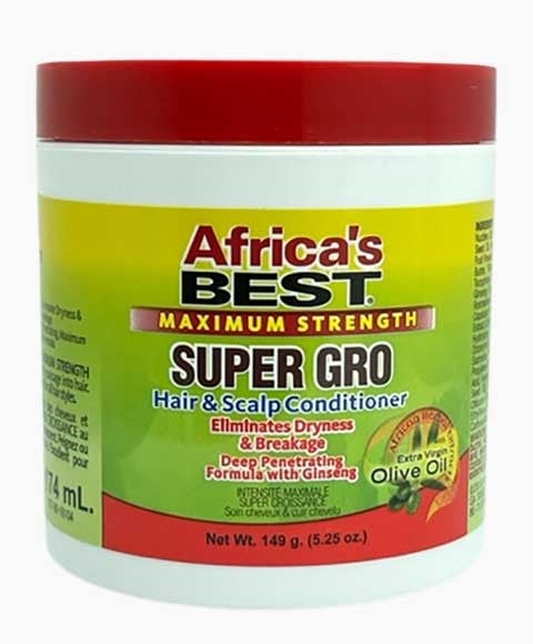 AFRICAS BEST MAXIMUM STRENGTH SUPER GRO HAIR AND SCALP CON