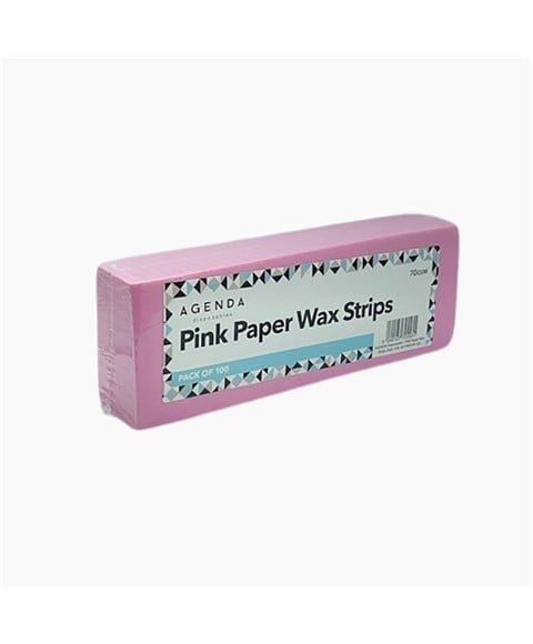 AGENDA DISPOSABLES PAPER WAX PINK STRIPS 