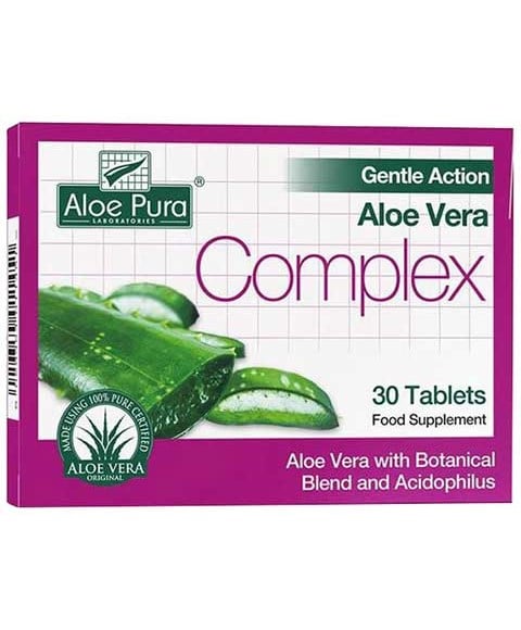 ALOE PURA ALEO VERA COMPLEX GENTLE ACTION TABLETS 