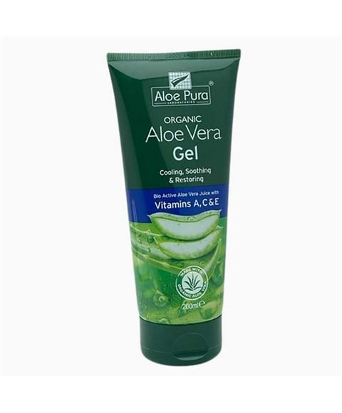 ALOE PURA ORGANIC ALOE VERA GEL WITH VITAMINS A C AND E 