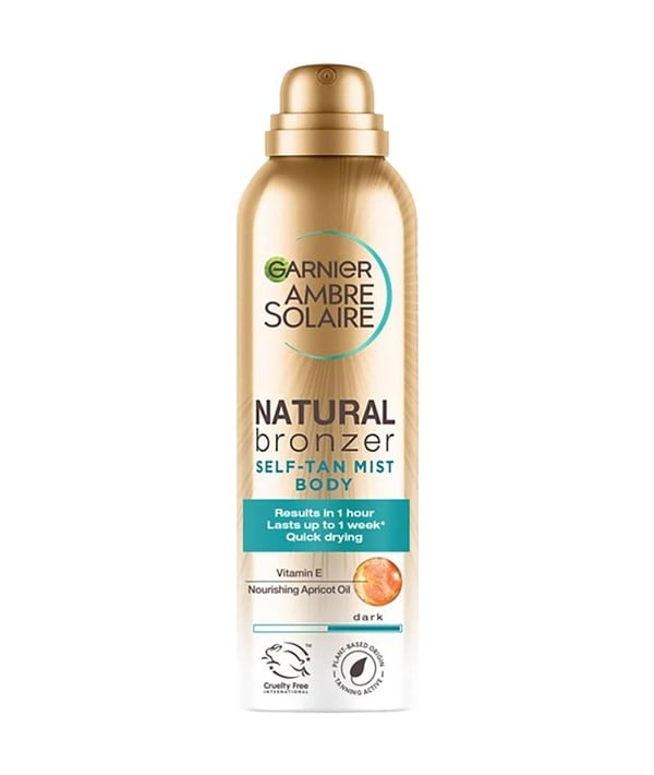 AMBRE SOLAIRE NATURAL BRONZER SELF TAN BODY MIST DARK 