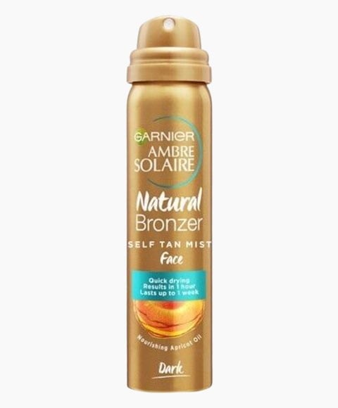 AMBRE SOLAIRE NATURAL BRONZER FACE SELF TAN MIST DARK 