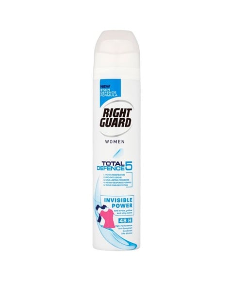 RIGHT GUARD WOMEN TOTAL DEFENCE 5 INVISIBLE ANTIPERSPIRANT