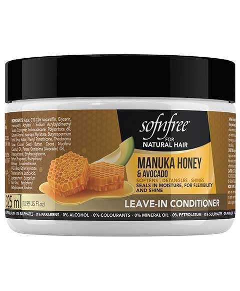 SOF N FREE MANUKA HONEY AND AVOCADO LEAVE IN CONDITIONER 