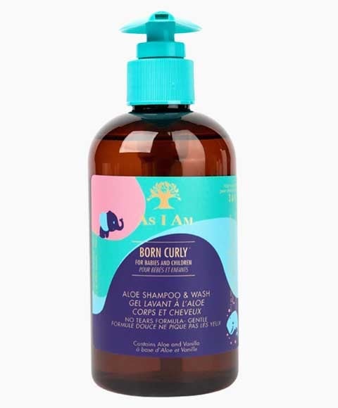 AS I AM BORN CURLY ALOE SHAMPOO AND WASH 