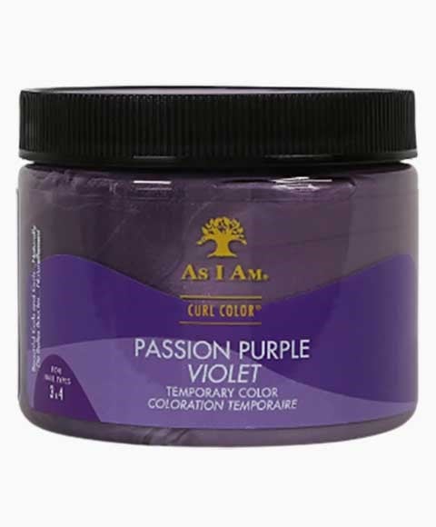 AS I AM CURL COLOR PASSION PURPLE VIOLET TEMPORARY COLOR 