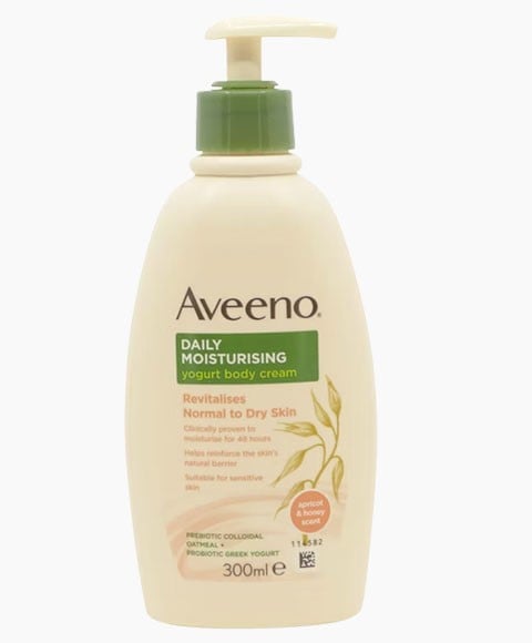 AVEENO DAILY MOISTURIZING YOGURT BODY CREAM WITH APRICOT A