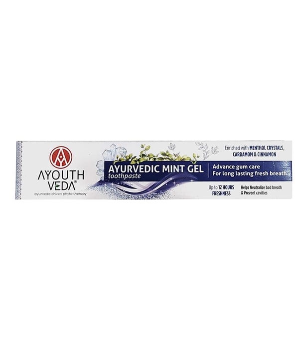 AYOUTH VEDA AYURVEDIC MINT GEL TOOTHPASTE 
