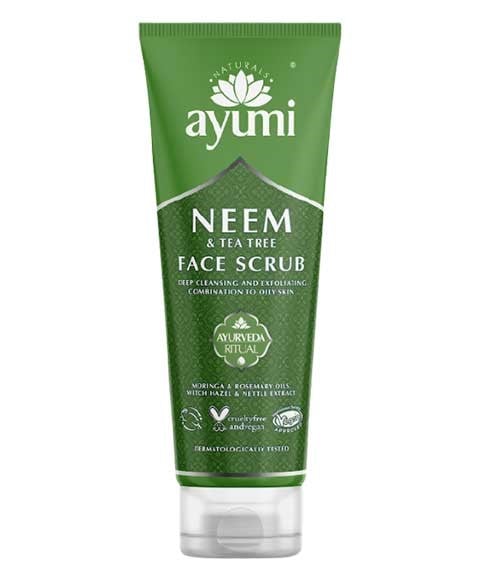 AYUMI NATURALS NEEM AND TEA TREE FACE SCRUB 