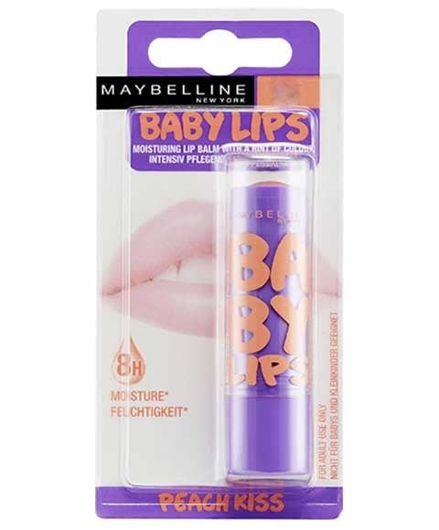 BABY LIPS MOISTURISING LIP BALM PEACH KISS 