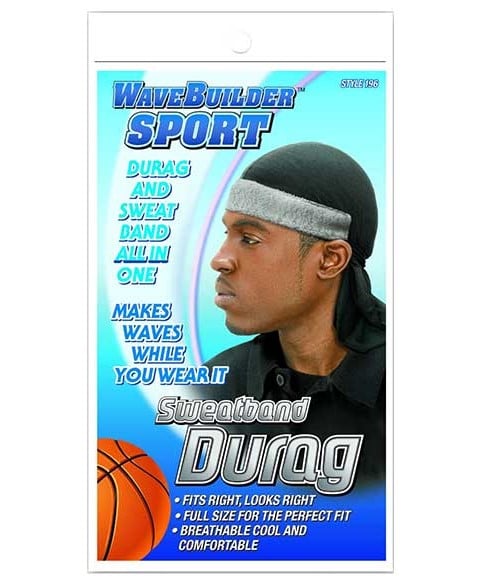 WAVE BUILDER SPORT SWEATBAND DURAG STYLE196 