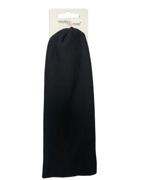 POLYESTER HEAD BAND BLACK 8213 