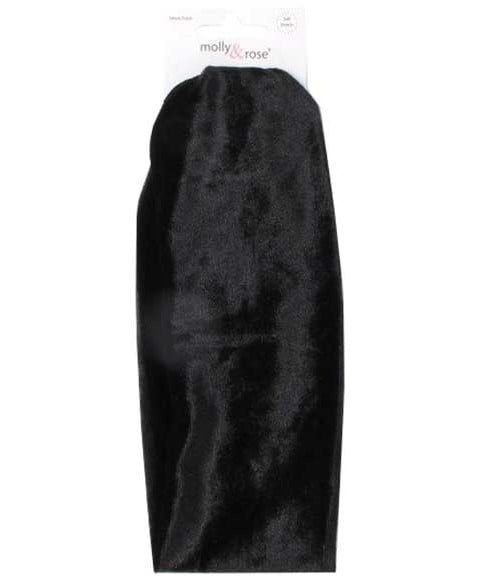 VELVET FINISH SOFT STRETCH HEAD BAND BLACK6820 