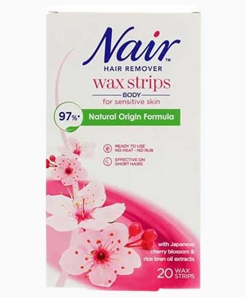 HAIR REMOVER BODY WAX STRIPS WITH JAPANESE CHERRY BLOSSOM