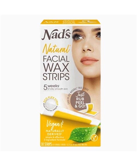 NADS NATURAL FACIAL WAX STRIPS 