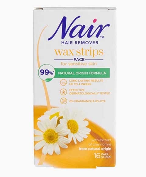 NAIR FACIAL WAX STRIPS FACE FOR SENSITIVE SKIN 
