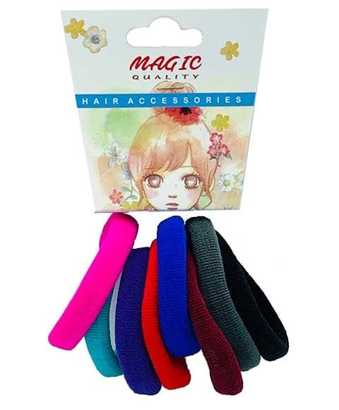 MAGIC QUALITY HAIR ELASTIC BANDS ASSORTED TP15BAS 
