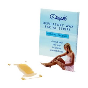 DIMPLES DEPILATORY WAX FACIAL STRIPS 