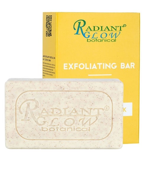 RADIANT GLOW BOTANICAL EXFOLIATING BAR WITH AHA GOAT MILK