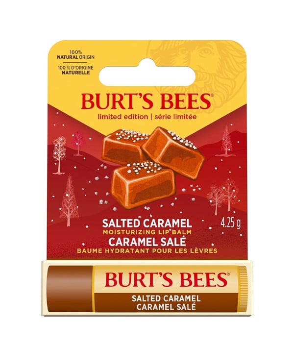 BURTS BEES SALTED CARAMEL MOISTURIZING LIP BALM 