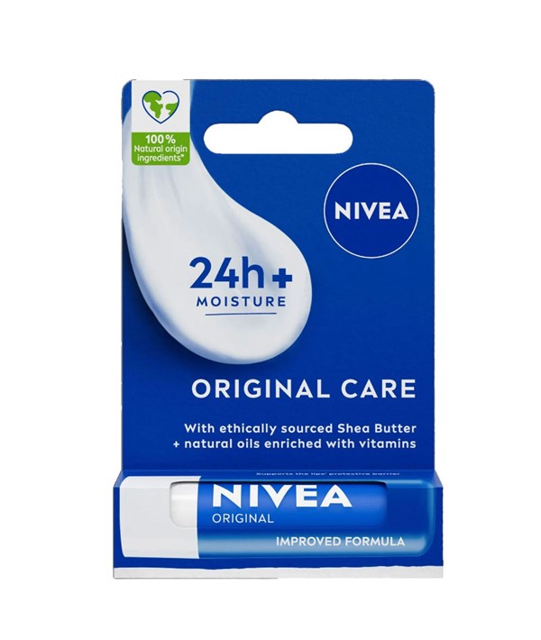 NIVEA ORIGINAL 24H PLUS MOISTURE CARE LIP BALM 