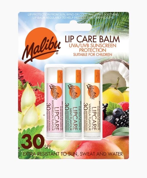 LIP CARE BALM TRIO WATERMELON MINT AND VANILLA SPF30 
