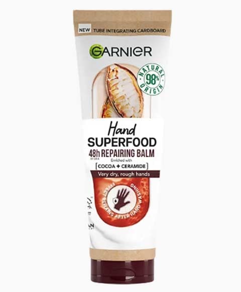 GARNIER HAND SUPERFOOD REPAIRING BALM WITH COCOA AND CERAM