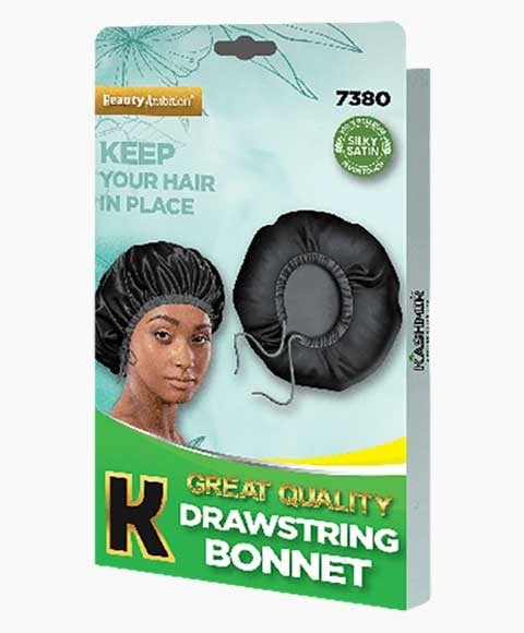 BEAUTY AMBITION GREAT QUALITY DRAWSTRING BONNET 7380 