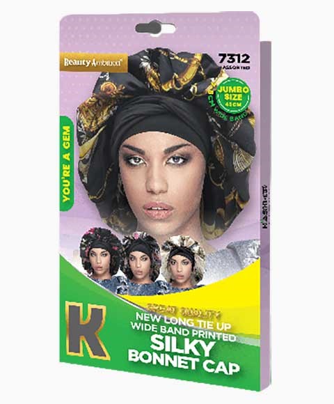 BEAUTY AMBITION GREAT QUALITY SILKY BONNET CAP 7312 ASSORT