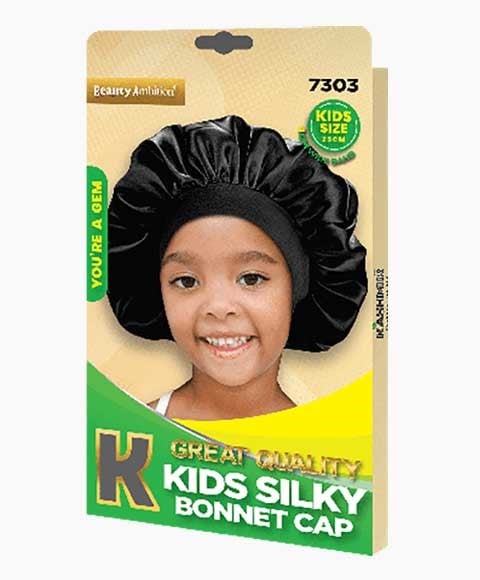 BEAUTY AMBITION GREAT QUALITY KIDS SILKY BONNET CAP 7303 