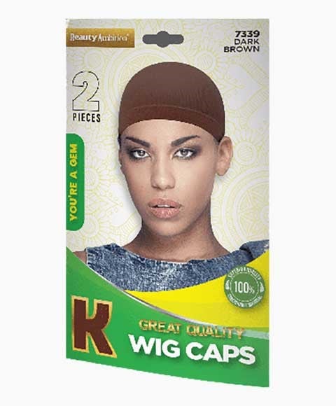 BEAUTY AMBITION GREAT QUALITY WIG CAPS 7339 DARK BROWN 