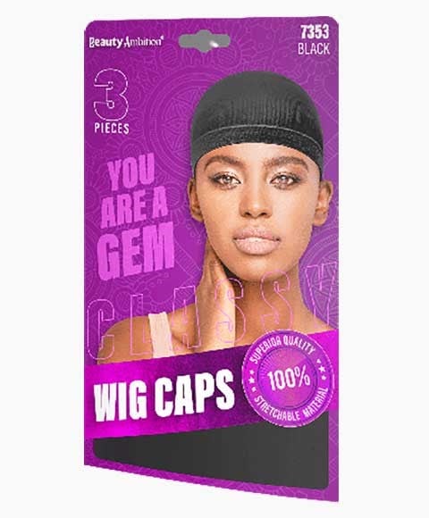 BEAUTY AMBITION CLASSY WIG CAPS 7353 BLACK 
