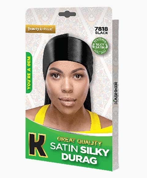 BEAUTY AMBITION GREAT QUALITY SATIN SILKY DURAG 7818 