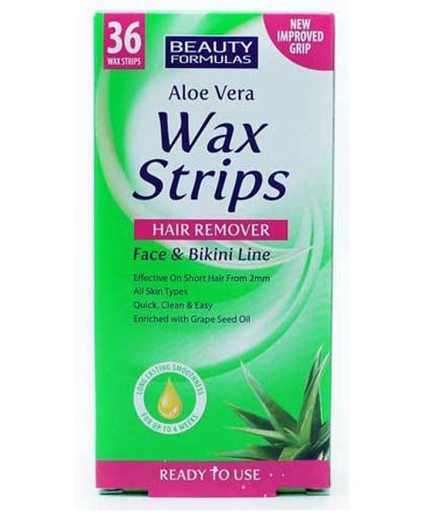BEAUTY FORMULAS WAX STRIPS FACE AND BIKINI LINE 