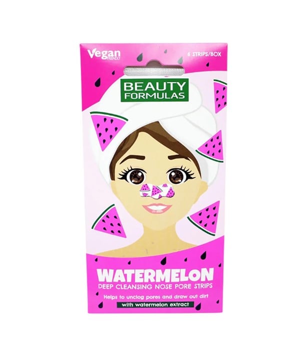 BEAUTY FORMULAS WATERMELON DEEP CLEANSING NOSE PORE STRIPS