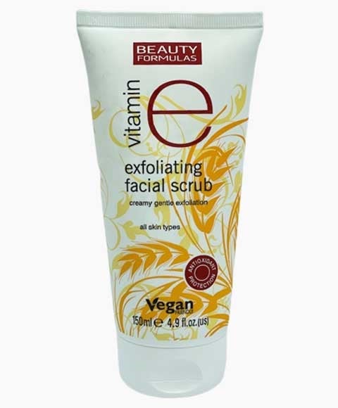 BEAUTY FORMULAS VITAMIN E EXFOLIATING FACIAL SCRUB 
