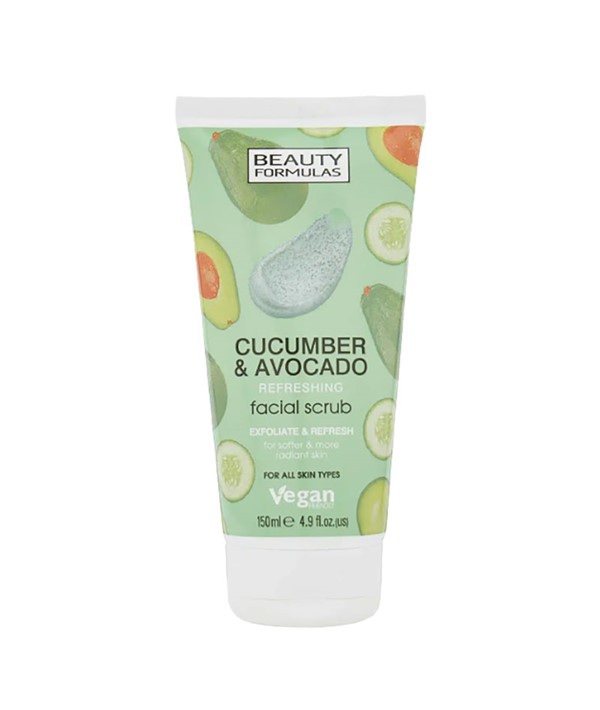 BEAUTY FORMULAS CUCUMBER AND AVOCADO FACIAL SCRUB 