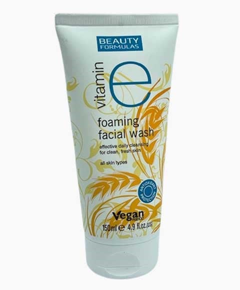 BEAUTY FORMULAS VITAMIN E FOAMING FACIAL WASH 