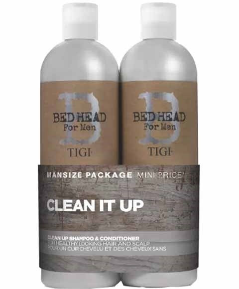 BED HEAD FOR MEN CLEAN UP TWEEN DUO DAILY SHAMPOO AND COND