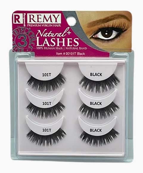BEE SALES REMY RESPONSE NATURAL TRIPLE PACK 3 LASHES 101T