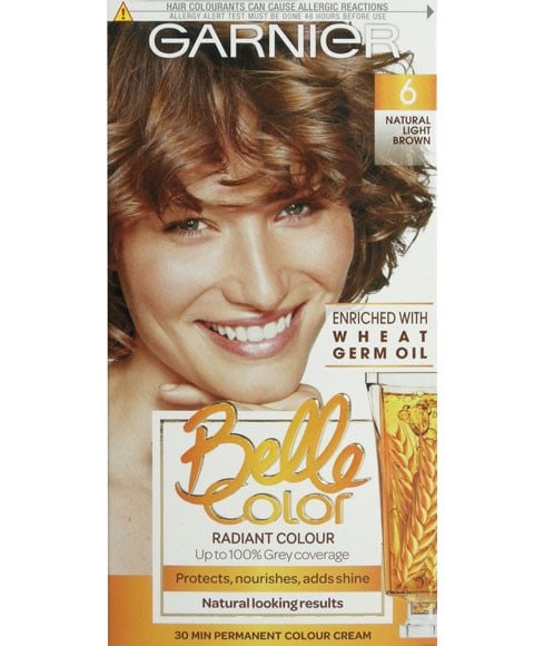 BELLE COLOR CREME PERMANENT 6 NATURAL LIGHT BROWN 