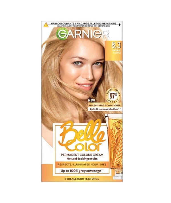 BELLE COLOR CREME PERMANENT 8.3 NATURAL COPPER 