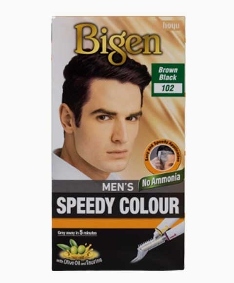 BIGEN HAIR MENS SPEEDY COLOUR BROWN BLACK 102 