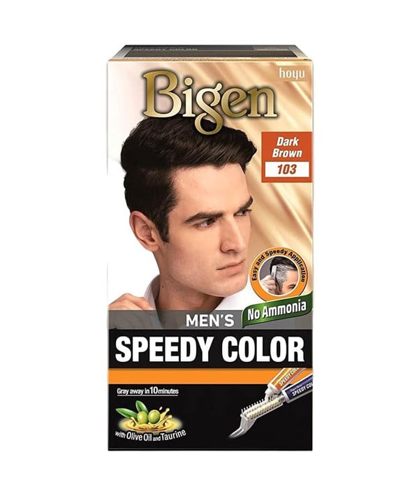 BIGEN HAIR MENS SPEEDY COLOUR DARK BROWN 103 